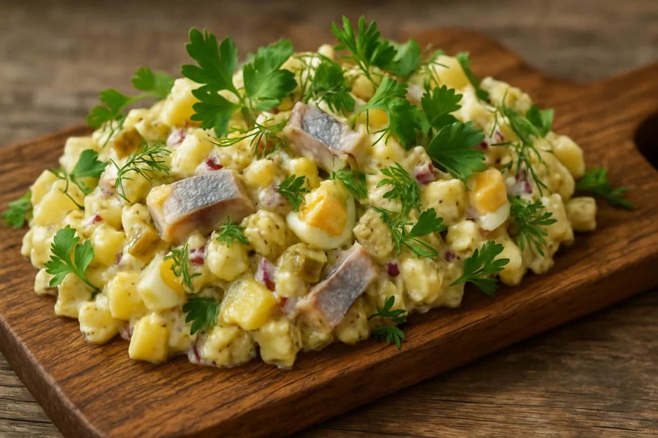 Jak zrobić sałatkę śledziową z ziemniakami - łatwy przepis na smaczne danie